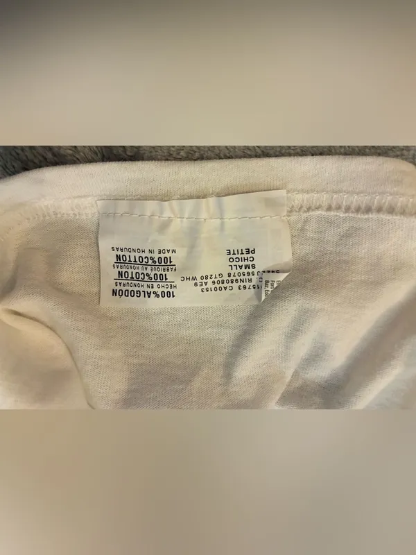 Women’s Hanes White T-Shirt with Orange Tennessee Volunteers Logo Size Small - Image 5