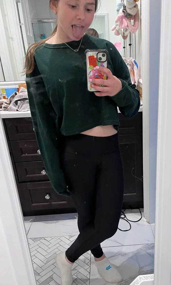 Cropped Baby Waffle Longsleeve - Image 2
