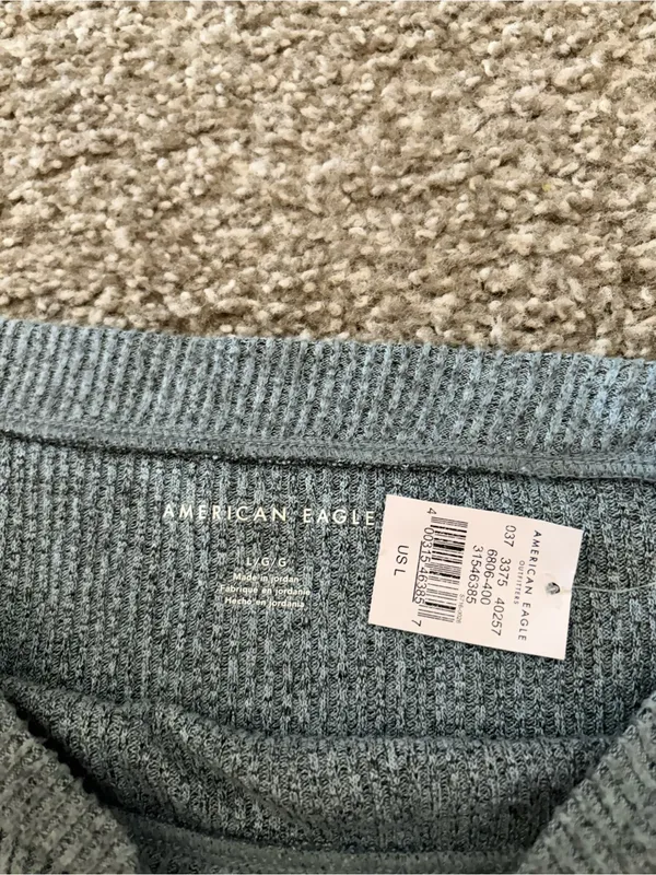American Eagle Outfitters Ribbed Off-Shoulder Top - Image 3