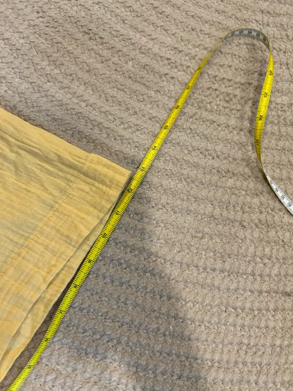 Yellow cotton blend wide leg pants - Image 10