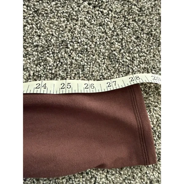Grace & Lace Leggings Womens Size M Brown High Waisted Side Pockets - Image 5