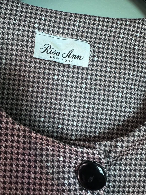 Risa Ann New York Dress Womens 16.5 Lagenlook Victorian Retro Midi Silky Ruffle - Image 5
