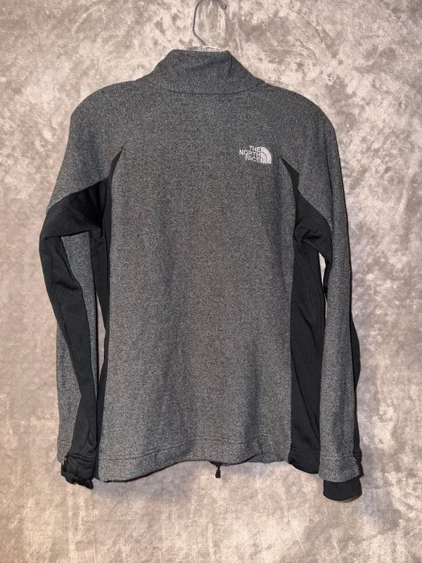 The North Face Women's Gray Black Full Zip Fleece Jacket - Image 13