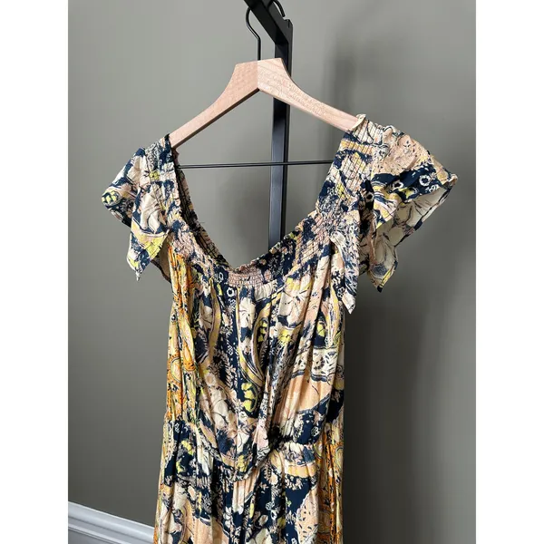 Free People Carmen Jumpsuit Paisley Small - Image 5