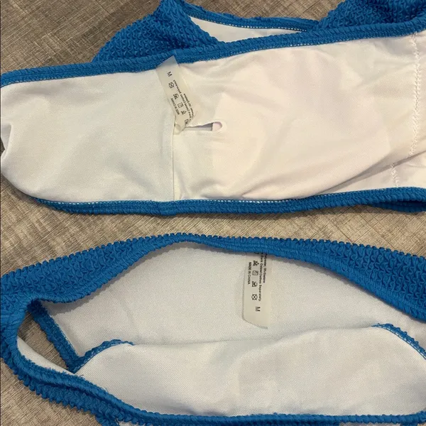 one shoulder blue bikini - Image 3