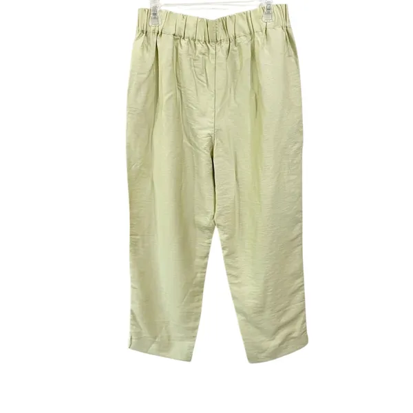 Madewell Tapered Huston Comfort Pull-On Crop Pants Green NWT Size‎ M - Image 3