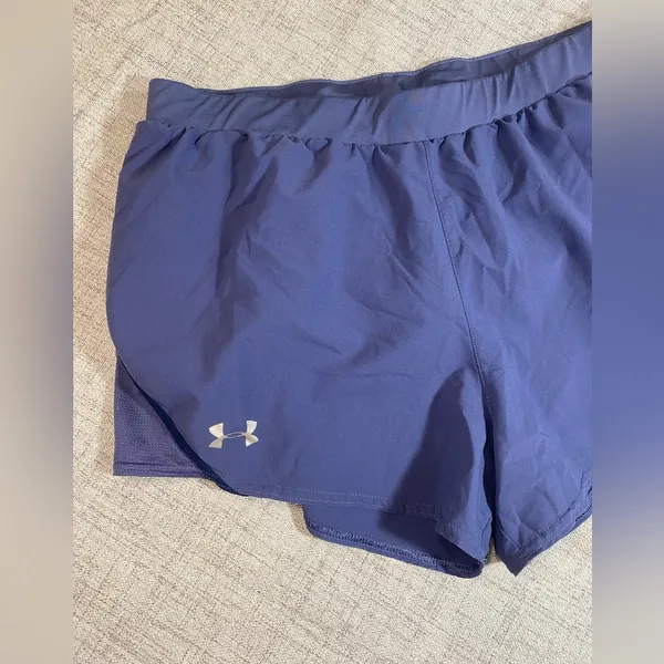 Under Armour Blue Athletic Shorts Lightweight Performance - Image 3