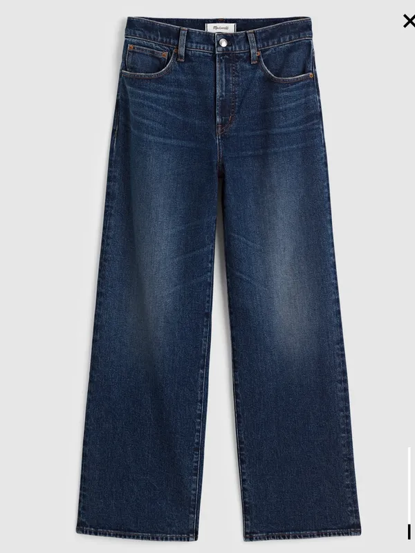 NWT Madewell The Perfect Vintage Wide Leg Crop Jean Midnight Waters Size 31 TALL - Image 3