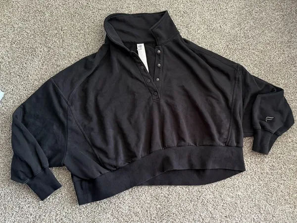 Fabletics Year Round Terry Snap Front Sweatshirt XXL/1X Athleisure - Image 4