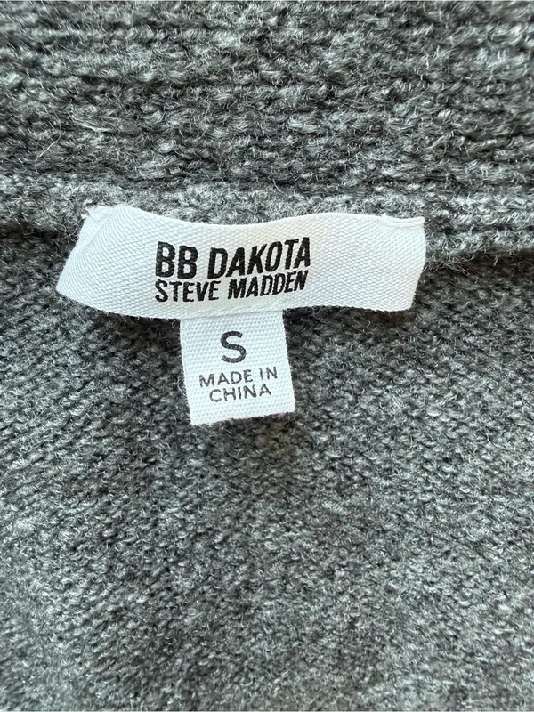 BB Dakota/Steve Madden Women's Gray Cardigan Sweater - size S - Image 4