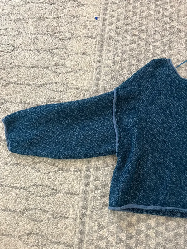 Free People Blue Knit Sweater - Image 3
