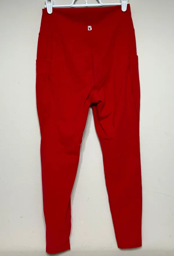 Buffbunny Red Leggings With Pockets Medium - Image 6