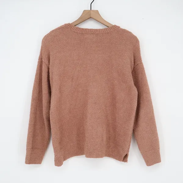 Cupcakes and Cashmere Mauve Popcorn Knit Crewneck Sweater Womens Medium - Image 5