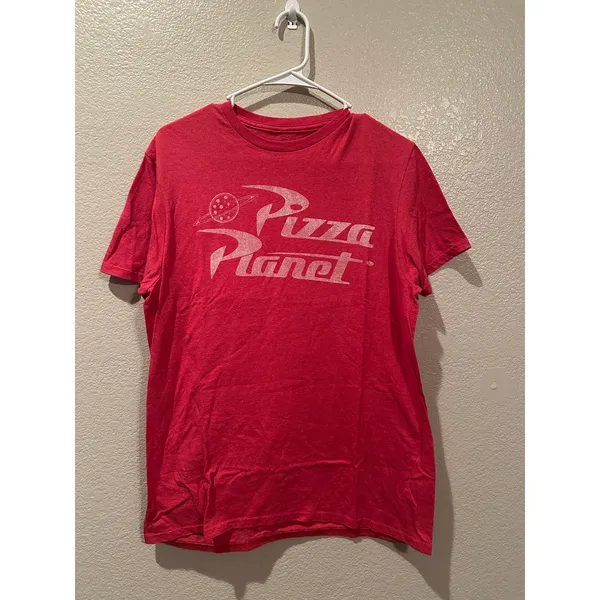 NWOT Disney Parks Pixar Toy Story Pizza Planet Logo Tee Shirt M - Image 2