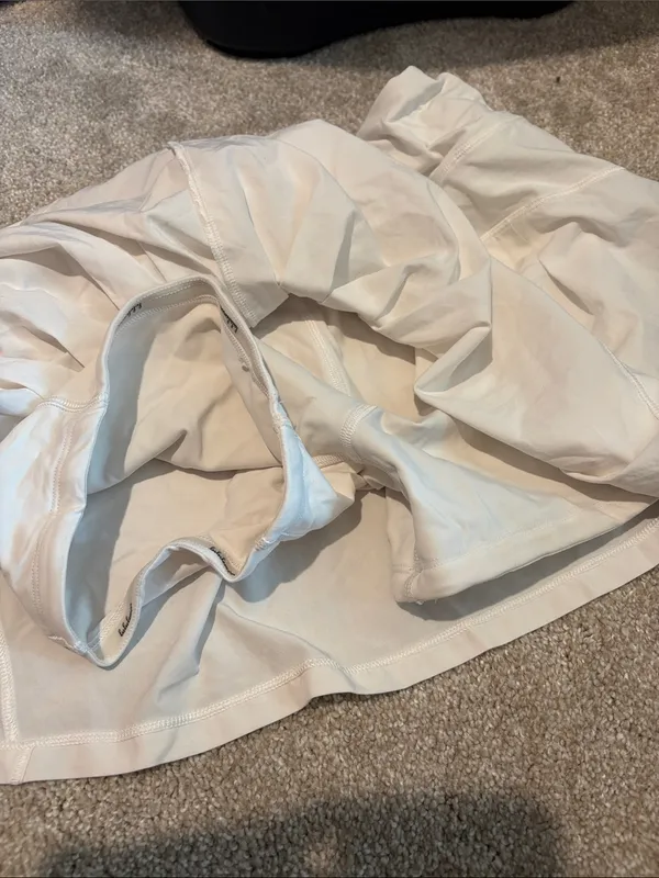 Lululemon white Performance athletic skirt Skort Active Skirt size 8 - Image 5