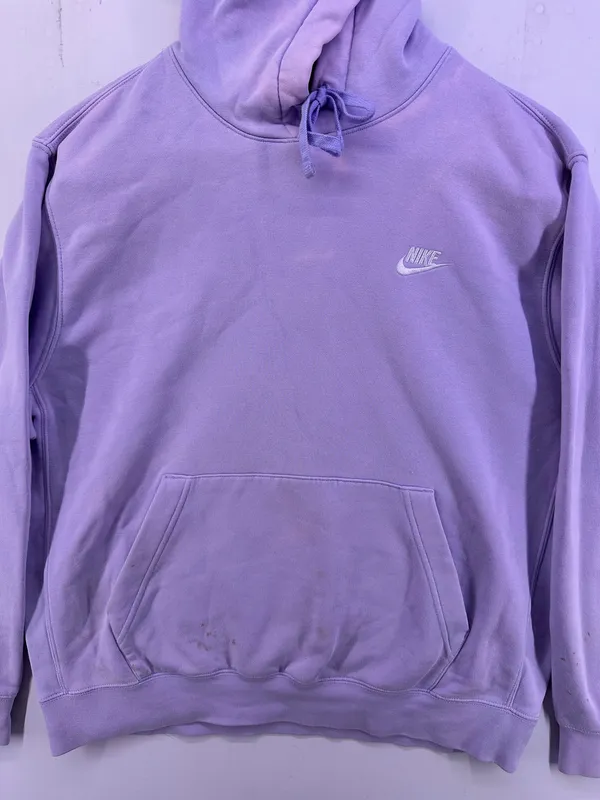 Vintage Violet Nike Hoodie Size Large - Image 4
