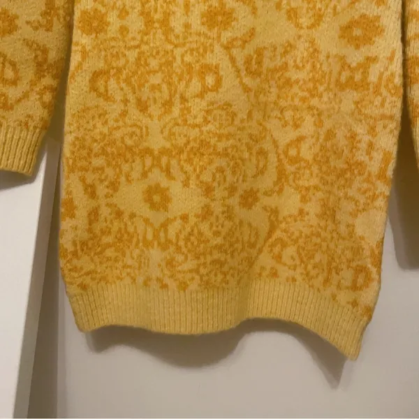 Lost + Wander Morning Sunshine Pullover Sweater Dress Dusty Yellow Small NWT - Image 4