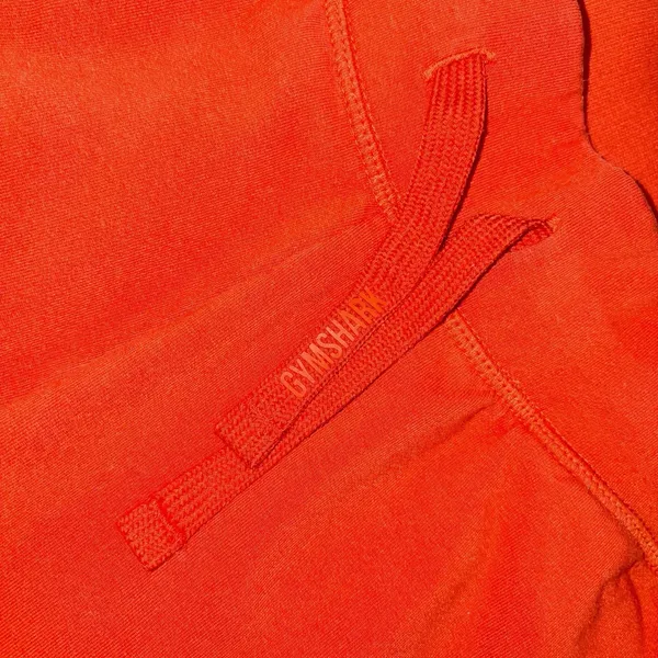 Gymshark Women's Orange Athletic Shorts Size Medium Drawstring Gym - Image 8