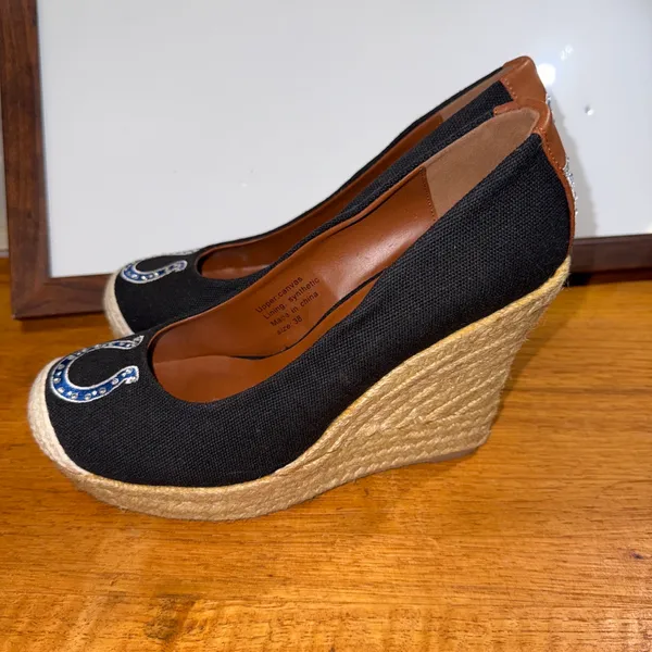 Indianapolis Colts nfl wedges Black Size 7.5 - Image 4