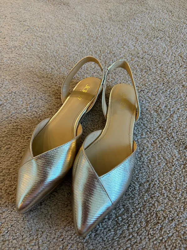 J Crew Gold Flats - Image 2