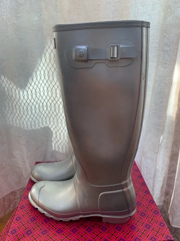 Hunter Cosmic Silver Rain Boots  - Image 7