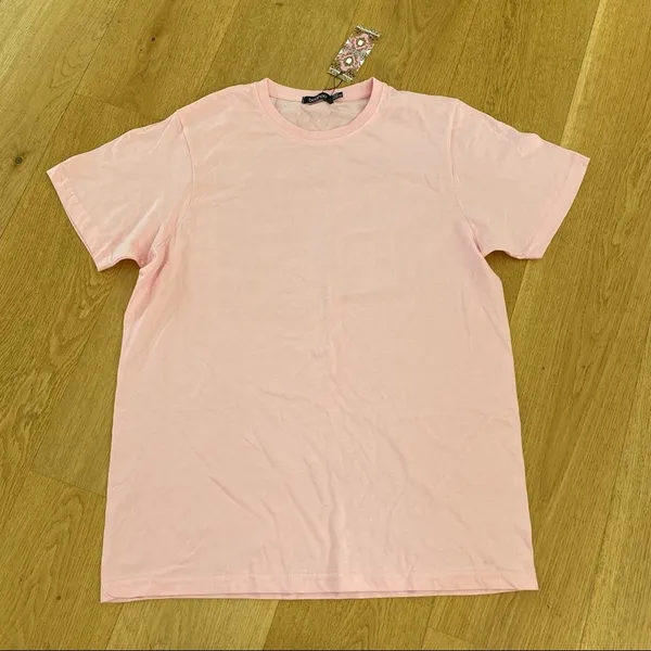 Boohoo - Tall I Am Loved Back Print Tee in Pink Size US8 - Image 3