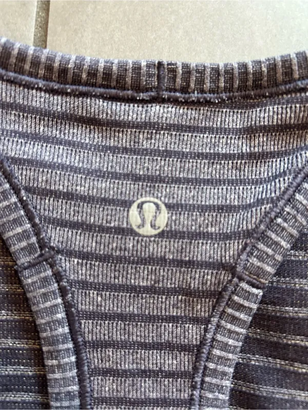 Lululemon Run: Swiftly Tech Tank | Rugby Stripe Tonal Heathered Black Grape - Image 4