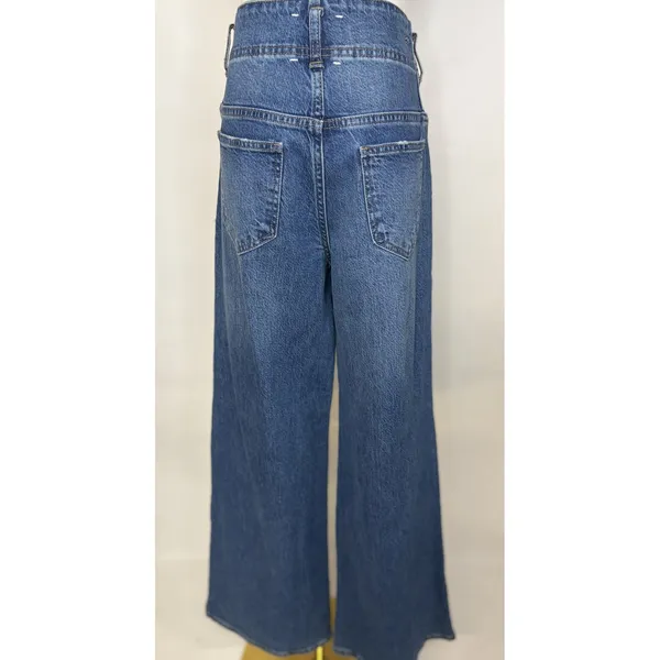 Habitual Wide Leg Jeans Medium Wash High Rise Denim Pants Women 4/27 - Image 2