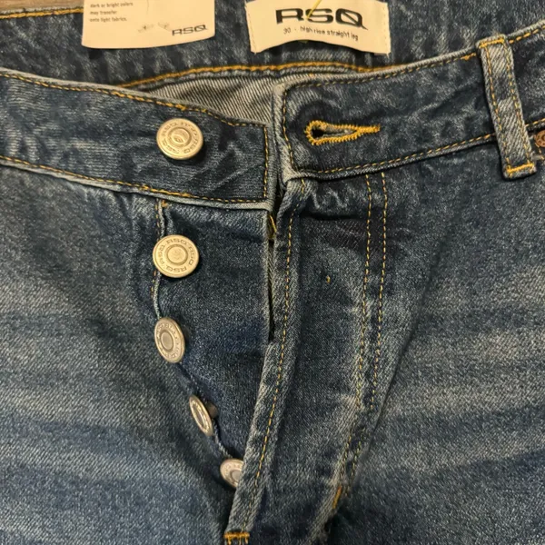 RSQ Women’s 30x31 High Rise Straight Leg Jeans NWT - Image 3