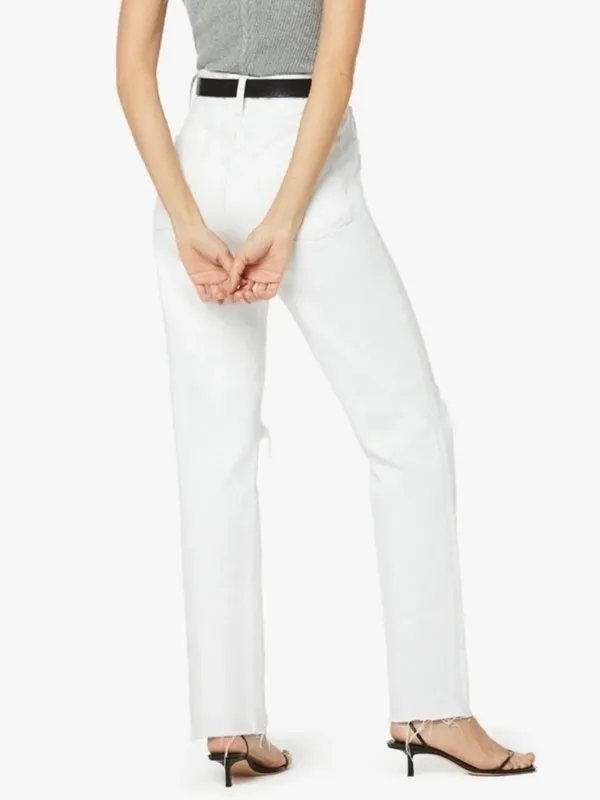 Favorite Daughter Otto High Rise Distressed Boyfriend Whistler White Jeans - Image 2