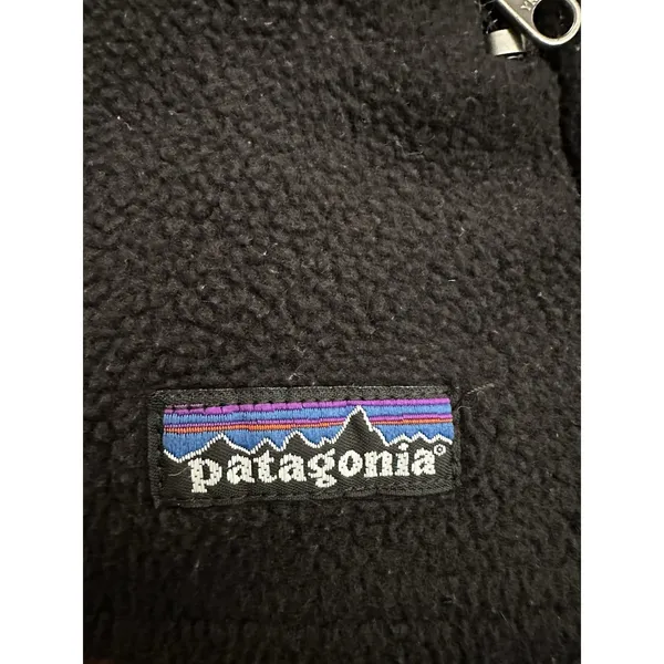 Patagonia Womens Flyer Full Zip Fleece Vest Medium Hiking‎ Black Vintage #ST4-4 - Image 3