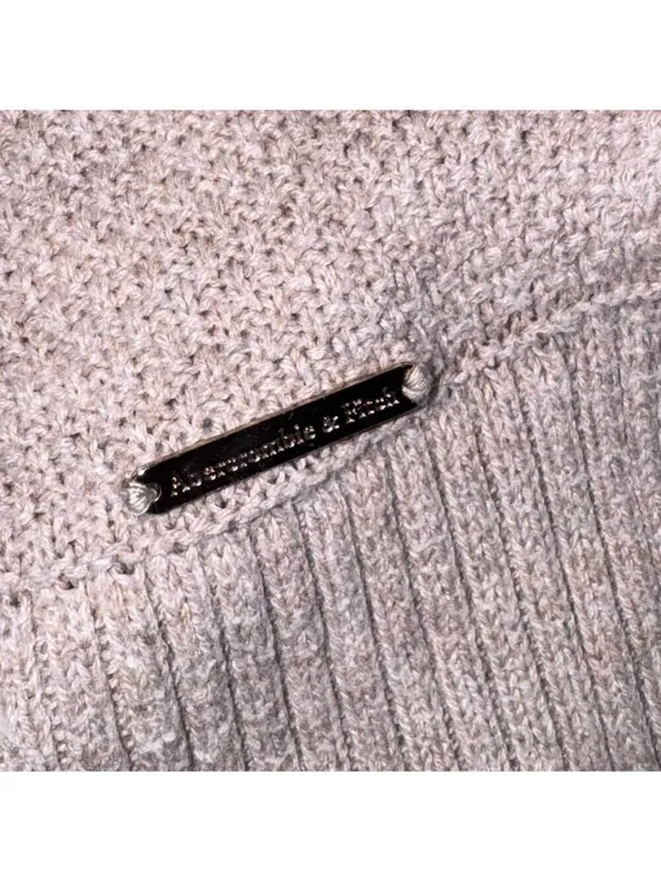 Abercrombie & Fitch Sweater Light Brown Size Small - Image 3