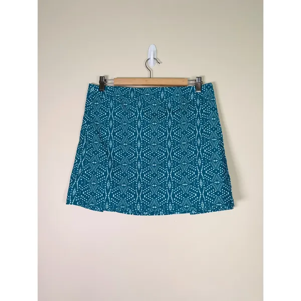 RipSkirt Hawaii Teal‎ Geometric Wrap Mini Skirt Quick Dry Adjustable Medium - Image 2