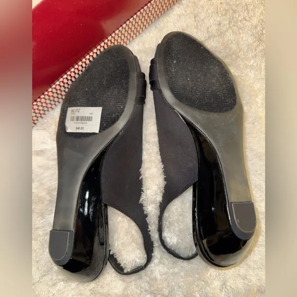 Dress Barn Blitz Elegant Black Slingback Heels - Image 5