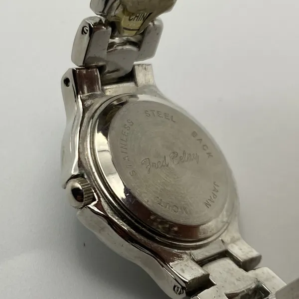 Elegant Fred Belay Ladies Silver Tone Stainless Steel Watch New Battery - Image 4