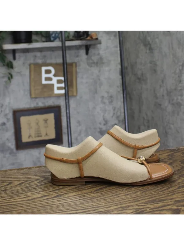 NWT Tommy Hilfiger Womens Taras Strappy Flats Sandals Medium Natural Brown 7.5M - Image 11