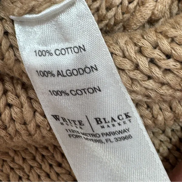 White House | Black Market Boho Multi Knit Sleeveless‎ Slouchy Sweater Vest Tan XS - Image 11