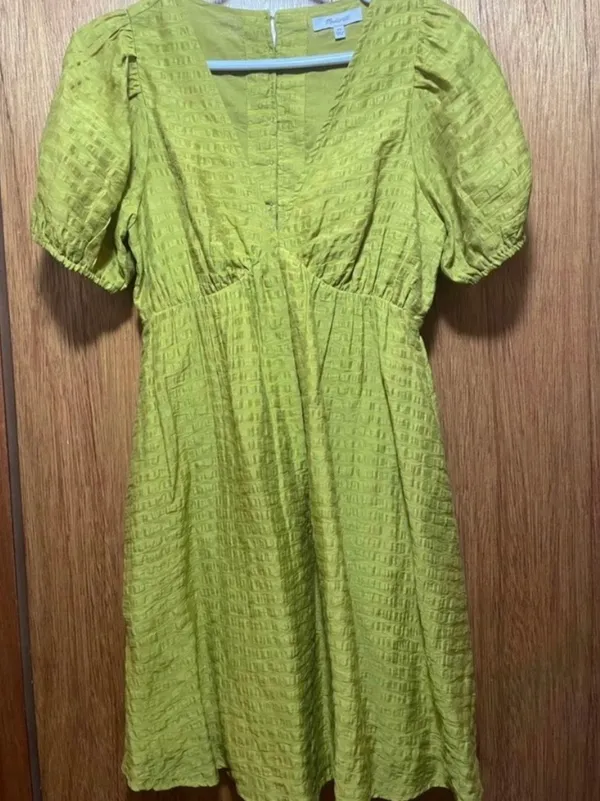 Madewell Kirkley Green Dress - Image 4
