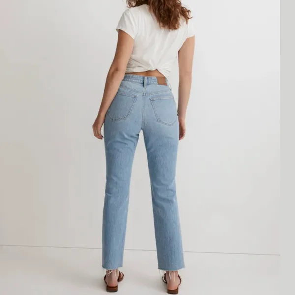 Madewell The Curvy Perfect Vintage Jean Women’s 31 Distressed Blue High Rise - Image 12