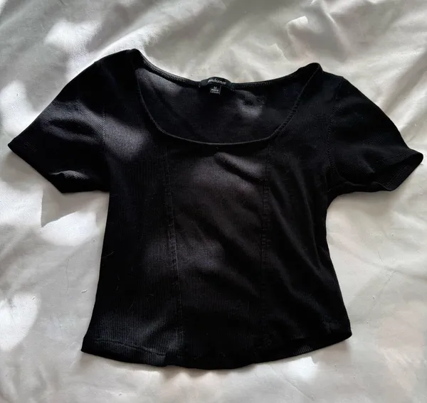 Black Corset Top Size M - Image 2