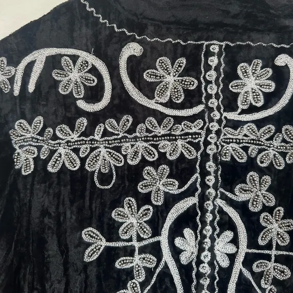Jen’s Pirate Booty Crushed Velvet Beaded Jacket Blazer - Image 14