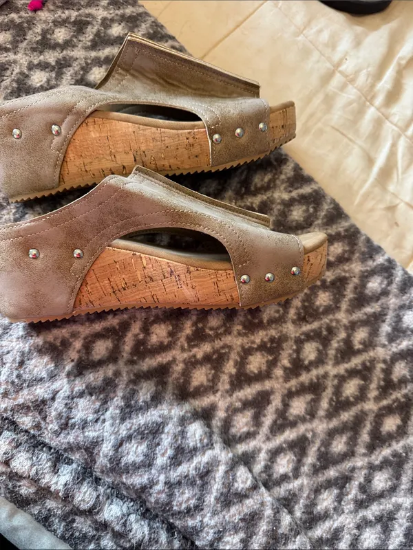 SHEIN Taupe Slip-On Open-Toe Mules - Image 3