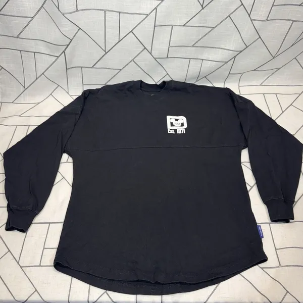 Walt Disney‎ World Spirit Jersey Adult XS Black Long Sleeve Crew Mickey Mouse - Image 7