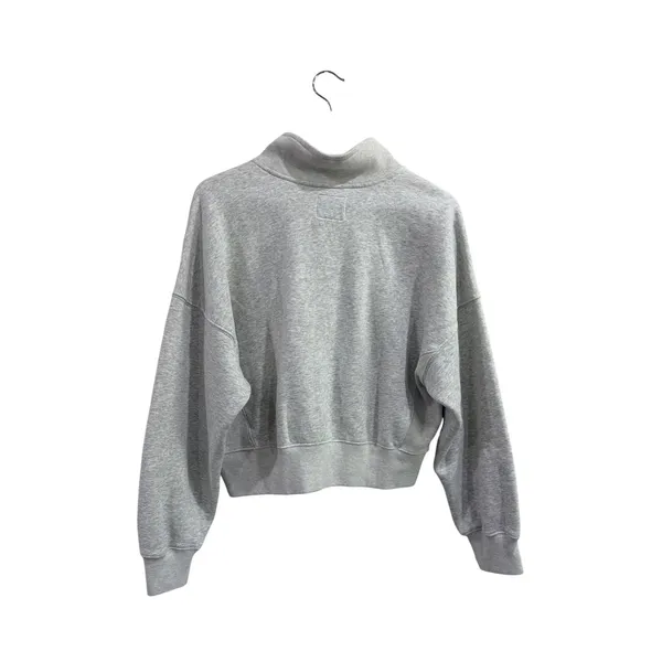Abercrombie & Fitch Soft AF Max Essentials Grey‎ Quarter Zip Sweatshirt Womens S - Image 5