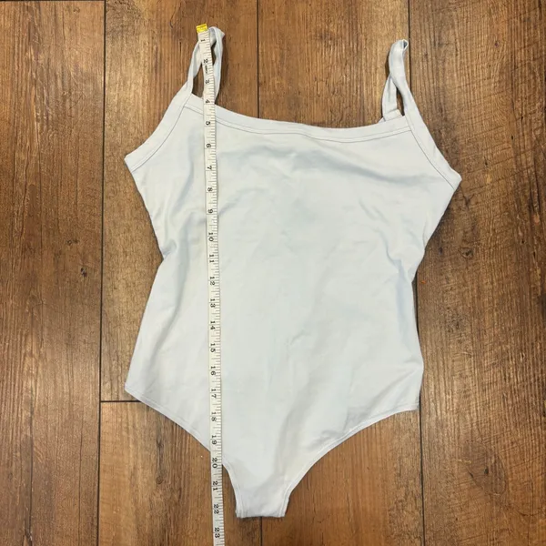 NWT Skims Cotton Jersey Scoop Neck Bodysuit in Zen Blue Size M $58 BD-THG-5515W - Image 11