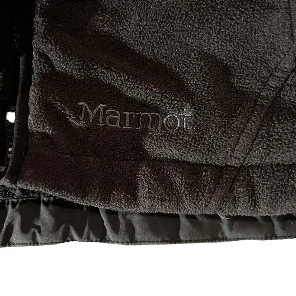 Marmot Jacket Womens Size Small Black‎ Full Zip Fleece Mock Neck Pockets - Image 3