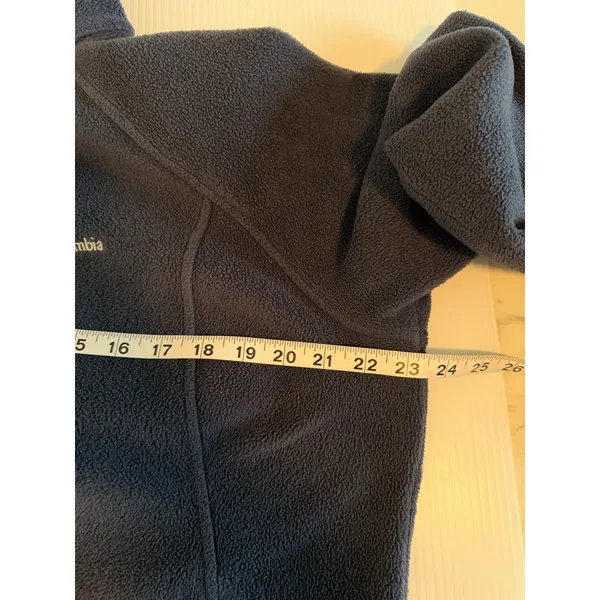 Columbia Womens‎ XL Navy Blue Full Zip Fleece Jacket WL6439 Mock Neck Soft Layer - Image 7