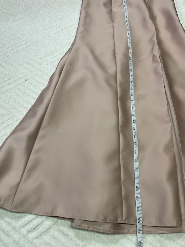 ALFRED SUNG Off-Shoulder Prom Dress in Tan - Size 0 - Image 15