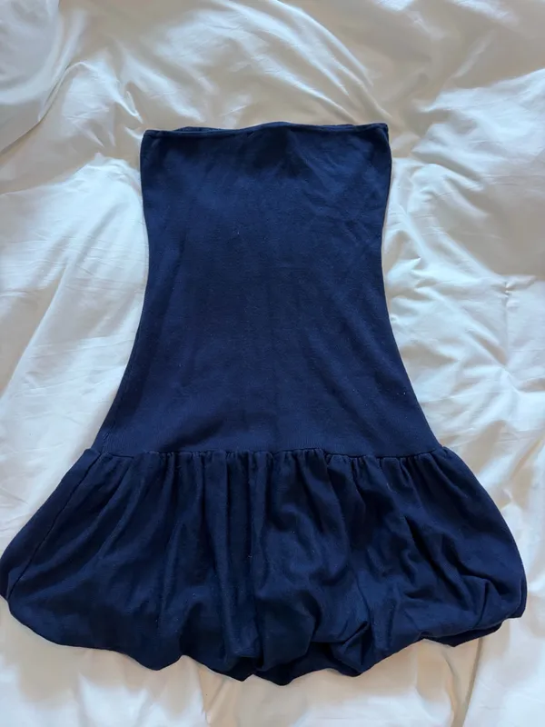 Bubble navy blue dress - Image 2