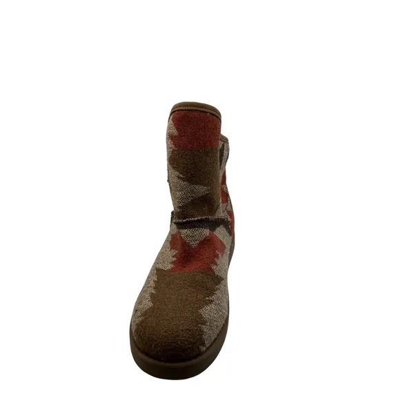 Indigo rd. Aztec Cozy Boot Women 6M Tan‎ Brown Rust Faux Fur Lined Mid Calf Boot - Image 8